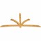 Ekena Millwork Davenport Rough Sawn Timber Gable Bracket, Western Red Cedar, 96"W x 48"H x 2"D x 4"F, 12/12 Pitch GBW096X48X0204DAV00RWR - alternate 3